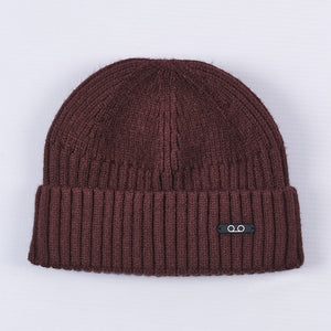 Micro Turn-Up Beanie (Brown)