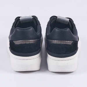 Eve Basic Leather Sneakers (Black)