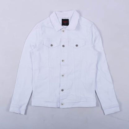 Wallis Wax Coated Denim Jacket (White)