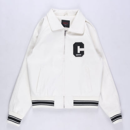 Blitz College Jacket (White)