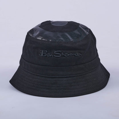 Plastisol Reversible Bucket Hat (Black)