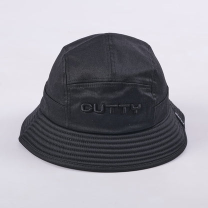 Heart Wax Denim Bucket Hat (Black)