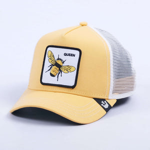 Queen Bee Trucker Hat (Yellow/White)