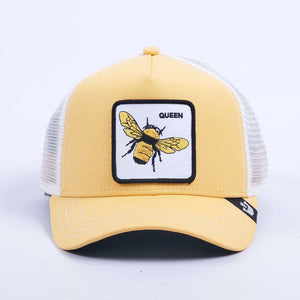 Queen Bee Trucker Hat (Yellow/White)