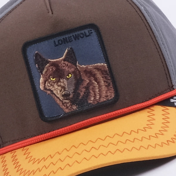 Lone Wolf Trucker Hat (Brown)