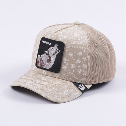 Lone Wolf Trucker Hat (Tan)