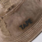 Cassette Ripped Denim Bucket Hat (Olive)