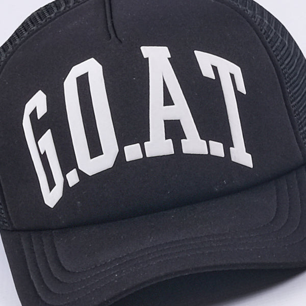 GOAT Puff Trucker Hat (Black)