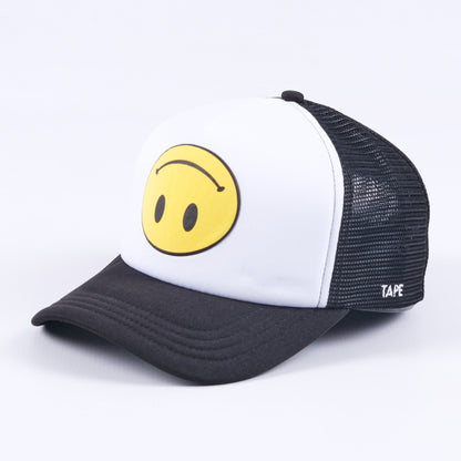 Smiley Trucker Hat (Black)