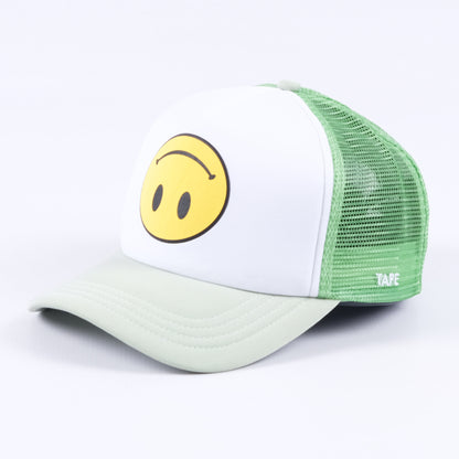 Smiley Trucker Hat (Green)