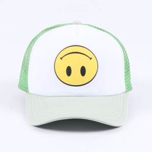 Smiley Trucker Hat (Green)