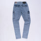 Sniper Skinny Cargo Jeans (Steel Blue)