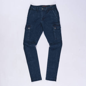 Sniper Skinny Cargo Jeans (Dark Indigo)