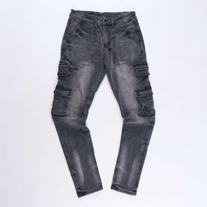 Bronco Cargo Regular Jeans (Black)