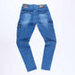 Leon Cargo Skinny Jeans (Blue)