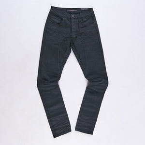 Riply Wax Coated Skinny Jeans (Black)