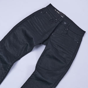 Revend Wax Coated Skinny Jeans (Black)