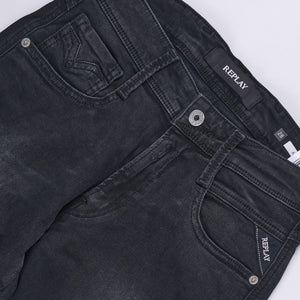 Anbass Slim Fit Jeans (Black)