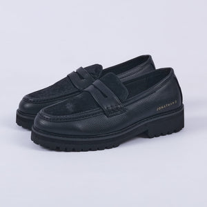 Penny Moc Pony Shoe (Black)