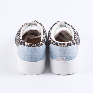 J Farley Sneakers (Denim/Leopard Print)