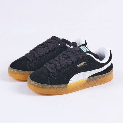 Suede XL Dark Risk Sneakers (Black)