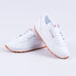 Classic Leather Sneakers (White)