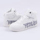 Epic M Graffiti Mid Sneakers (White/Black)