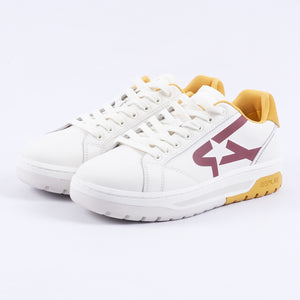 Gemini Star Sneakers (Off White/Red)