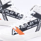 Snap Function Mid Cut Sneakers (White)