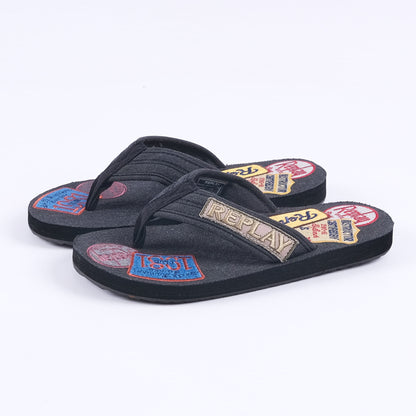 Board Thong Slides (Black)