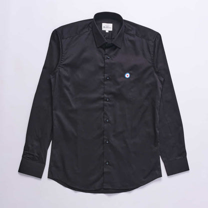 Ben Target Slim Fit Lounge Shirt (Black)