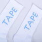 White Socks (Blue TAPE Logo)