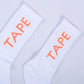 White Socks (Orange TAPE Logo)