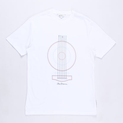 Linear Guitar T-Shirt (White)