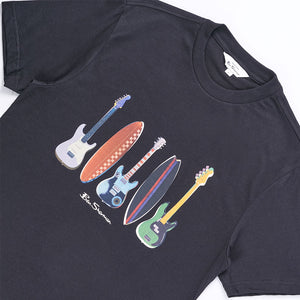 Surf 'n Guitar T-Shirt (Black)