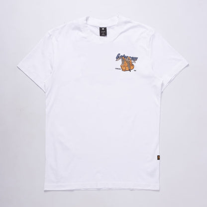 Vest Back Graphic T-Shirt (White)