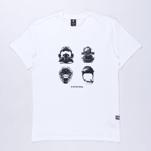 Mask Graphic T-Shirt (White)