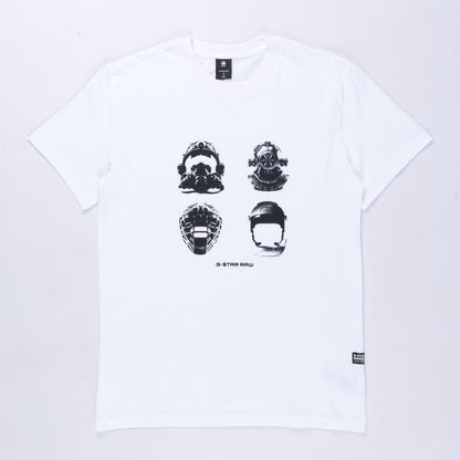 Mask Graphic T-Shirt (White)