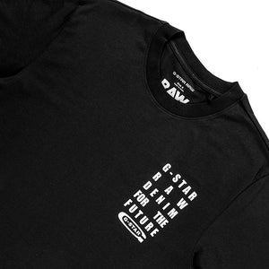 Text Chest T-Shirt (Black)